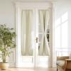 image:imageNICETOWN Door Curtain Panel Grey French Door Curtains Blackout Thermal Insulated Curtain Sidelight Privacy for WindowLiving RoomDoorwaysClassroom 25W by 72L inches 1 PanelLight Beige