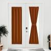 image:imageNICETOWN Door Curtain Panel Grey French Door Curtains Blackout Thermal Insulated Curtain Sidelight Privacy for WindowLiving RoomDoorwaysClassroom 25W by 72L inches 1 PanelBurnt Orange