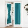 image:imageNICETOWN Door Curtain Panel Grey French Door Curtains Blackout Thermal Insulated Curtain Sidelight Privacy for WindowLiving RoomDoorwaysClassroom 25W by 72L inches 1 PanelPeacock Teal