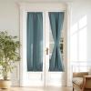 image:imageNICETOWN Door Curtain Panel Grey French Door Curtains Blackout Thermal Insulated Curtain Sidelight Privacy for WindowLiving RoomDoorwaysClassroom 25W by 72L inches 1 PanelGreyish Blue
