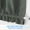 image:imageNICETOWN Door Curtain Panel Grey French Door Curtains Blackout Thermal Insulated Curtain Sidelight Privacy for WindowLiving RoomDoorwaysClassroom 25W by 72L inches 1 PanelDark Mallard