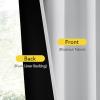 image:imageNICETOWN Door Curtain Panel Grey French Door Curtains Blackout Thermal Insulated Curtain Sidelight Privacy for WindowLiving RoomDoorwaysClassroom 25W by 72L inches 1 Panel100 Blackout  Greyish White