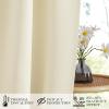 image:imageNICETOWN Door Curtain Panel Grey French Door Curtains Blackout Thermal Insulated Curtain Sidelight Privacy for WindowLiving RoomDoorwaysClassroom 25W by 72L inches 1 PanelLight Beige