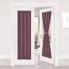 image:imageNICETOWN Door Curtain Panel Grey French Door Curtains Blackout Thermal Insulated Curtain Sidelight Privacy for WindowLiving RoomDoorwaysClassroom 25W by 72L inches 1 PanelDry Rose