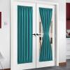 image:imageNICETOWN Door Curtain Panel Grey French Door Curtains Blackout Thermal Insulated Curtain Sidelight Privacy for WindowLiving RoomDoorwaysClassroom 25W by 72L inches 1 PanelPeacock Teal