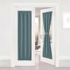 image:imageNICETOWN Door Curtain Panel Grey French Door Curtains Blackout Thermal Insulated Curtain Sidelight Privacy for WindowLiving RoomDoorwaysClassroom 25W by 72L inches 1 PanelGreyish Blue