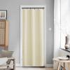 image:imageNICETOWN Door Curtain Panel Grey French Door Curtains Blackout Thermal Insulated Curtain Sidelight Privacy for WindowLiving RoomDoorwaysClassroom 25W by 72L inches 1 PanelLight Beige