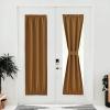 image:imageNICETOWN Door Curtain Panel Grey French Door Curtains Blackout Thermal Insulated Curtain Sidelight Privacy for WindowLiving RoomDoorwaysClassroom 25W by 72L inches 1 PanelGold Brown