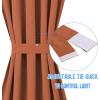 image:imageNICETOWN Door Curtain Panel Grey French Door Curtains Blackout Thermal Insulated Curtain Sidelight Privacy for WindowLiving RoomDoorwaysClassroom 25W by 72L inches 1 PanelBurnt Orange