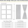 image:imageNICETOWN Door Curtain Panel Grey French Door Curtains Blackout Thermal Insulated Curtain Sidelight Privacy for WindowLiving RoomDoorwaysClassroom 25W by 72L inches 1 Panel100 Blackout  Greyish White