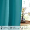 image:imageNICETOWN Door Curtain Panel Grey French Door Curtains Blackout Thermal Insulated Curtain Sidelight Privacy for WindowLiving RoomDoorwaysClassroom 25W by 72L inches 1 PanelPeacock Teal