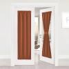 image:imageNICETOWN Door Curtain Panel Grey French Door Curtains Blackout Thermal Insulated Curtain Sidelight Privacy for WindowLiving RoomDoorwaysClassroom 25W by 72L inches 1 PanelBurnt Orange