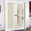 image:imageNICETOWN Door Curtain Panel Grey French Door Curtains Blackout Thermal Insulated Curtain Sidelight Privacy for WindowLiving RoomDoorwaysClassroom 25W by 72L inches 1 PanelLight Beige