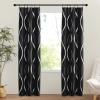image:imageNICETOWN Door Curtain Panel Grey French Door Curtains Blackout Thermal Insulated Curtain Sidelight Privacy for WindowLiving RoomDoorwaysClassroom 25W by 72L inches 1 PanelFoil Black