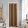 image:imageNICETOWN Door Curtain Panel Grey French Door Curtains Blackout Thermal Insulated Curtain Sidelight Privacy for WindowLiving RoomDoorwaysClassroom 25W by 72L inches 1 PanelGold Brown
