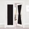 image:imageNICETOWN Door Curtain Panel Grey French Door Curtains Blackout Thermal Insulated Curtain Sidelight Privacy for WindowLiving RoomDoorwaysClassroom 25W by 72L inches 1 PanelToffee Brown