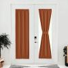 image:imageNICETOWN Door Curtain Panel Grey French Door Curtains Blackout Thermal Insulated Curtain Sidelight Privacy for WindowLiving RoomDoorwaysClassroom 25W by 72L inches 1 PanelBurnt Orange