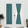 image:imageNICETOWN Door Curtain Panel Grey French Door Curtains Blackout Thermal Insulated Curtain Sidelight Privacy for WindowLiving RoomDoorwaysClassroom 25W by 72L inches 1 PanelSea Teal