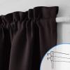 image:imageNICETOWN Door Curtain Panel Grey French Door Curtains Blackout Thermal Insulated Curtain Sidelight Privacy for WindowLiving RoomDoorwaysClassroom 25W by 72L inches 1 PanelToffee Brown