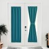image:imageNICETOWN Door Curtain Panel Grey French Door Curtains Blackout Thermal Insulated Curtain Sidelight Privacy for WindowLiving RoomDoorwaysClassroom 25W by 72L inches 1 PanelPeacock Teal