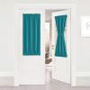 image:imageNICETOWN Door Curtain Panel Grey French Door Curtains Blackout Thermal Insulated Curtain Sidelight Privacy for WindowLiving RoomDoorwaysClassroom 25W by 72L inches 1 PanelPeacock Teal