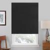 image:imageNICETOWN Door Curtain Panel Grey French Door Curtains Blackout Thermal Insulated Curtain Sidelight Privacy for WindowLiving RoomDoorwaysClassroom 25W by 72L inches 1 PanelWith Pole  Black