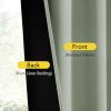 image:imageNICETOWN Door Curtain Panel Grey French Door Curtains Blackout Thermal Insulated Curtain Sidelight Privacy for WindowLiving RoomDoorwaysClassroom 25W by 72L inches 1 Panel100 Blackout  Sage Green