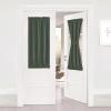 image:imageNICETOWN Door Curtain Panel Grey French Door Curtains Blackout Thermal Insulated Curtain Sidelight Privacy for WindowLiving RoomDoorwaysClassroom 25W by 72L inches 1 PanelDark Mallard