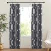 image:imageNICETOWN Door Curtain Panel Grey French Door Curtains Blackout Thermal Insulated Curtain Sidelight Privacy for WindowLiving RoomDoorwaysClassroom 25W by 72L inches 1 PanelFoil Gray