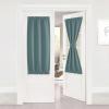 image:imageNICETOWN Door Curtain Panel Grey French Door Curtains Blackout Thermal Insulated Curtain Sidelight Privacy for WindowLiving RoomDoorwaysClassroom 25W by 72L inches 1 PanelGreyish Blue