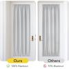 image:imageNICETOWN Door Curtain Panel Grey French Door Curtains Blackout Thermal Insulated Curtain Sidelight Privacy for WindowLiving RoomDoorwaysClassroom 25W by 72L inches 1 Panel100 Blackout  Greyish White