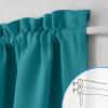 image:imageNICETOWN Door Curtain Panel Grey French Door Curtains Blackout Thermal Insulated Curtain Sidelight Privacy for WindowLiving RoomDoorwaysClassroom 25W by 72L inches 1 PanelPeacock Teal