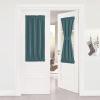 image:imageNICETOWN Door Curtain Panel Grey French Door Curtains Blackout Thermal Insulated Curtain Sidelight Privacy for WindowLiving RoomDoorwaysClassroom 25W by 72L inches 1 PanelSea Teal