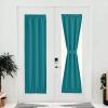 image:imageNICETOWN Door Curtain Panel Grey French Door Curtains Blackout Thermal Insulated Curtain Sidelight Privacy for WindowLiving RoomDoorwaysClassroom 25W by 72L inches 1 PanelPeacock Teal