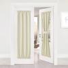 image:imageNICETOWN Door Curtain Panel Grey French Door Curtains Blackout Thermal Insulated Curtain Sidelight Privacy for WindowLiving RoomDoorwaysClassroom 25W by 72L inches 1 PanelLight Beige
