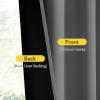 image:imageNICETOWN Door Curtain Panel Grey French Door Curtains Blackout Thermal Insulated Curtain Sidelight Privacy for WindowLiving RoomDoorwaysClassroom 25W by 72L inches 1 Panel100 Blackout  Grey