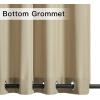image:imageNICETOWN Weighted Outdoor Curtains for Patio Waterproof 84 inches Long 2 Panels Windproof Drapes Top amp Bottom Grommets Thermal Insulated Blinds Keep Privacy for YardPorch Biscotti Beige 52 WideTaupe