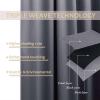 image:imageNICETOWN Weighted Outdoor Curtains for Patio Waterproof 84 inches Long 2 Panels Windproof Drapes Top amp Bottom Grommets Thermal Insulated Blinds Keep Privacy for YardPorch Biscotti Beige 52 WideGrey