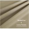 image:imageNICETOWN Weighted Outdoor Curtains for Patio Waterproof 84 inches Long 2 Panels Windproof Drapes Top amp Bottom Grommets Thermal Insulated Blinds Keep Privacy for YardPorch Biscotti Beige 52 WideTaupe