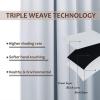 image:imageNICETOWN Weighted Outdoor Curtains for Patio Waterproof 84 inches Long 2 Panels Windproof Drapes Top amp Bottom Grommets Thermal Insulated Blinds Keep Privacy for YardPorch Biscotti Beige 52 WideGreyish White