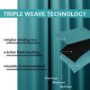 image:imageNICETOWN Weighted Outdoor Curtains for Patio Waterproof 84 inches Long 2 Panels Windproof Drapes Top amp Bottom Grommets Thermal Insulated Blinds Keep Privacy for YardPorch Biscotti Beige 52 WidePeacock Teal
