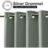 image:imageNICETOWN Weighted Outdoor Curtains for Patio Waterproof 84 inches Long 2 Panels Windproof Drapes Top amp Bottom Grommets Thermal Insulated Blinds Keep Privacy for YardPorch Biscotti Beige 52 WideSage Green