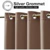 image:imageNICETOWN Weighted Outdoor Curtains for Patio Waterproof 84 inches Long 2 Panels Windproof Drapes Top amp Bottom Grommets Thermal Insulated Blinds Keep Privacy for YardPorch Biscotti Beige 52 WideTan