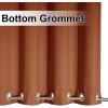 image:imageNICETOWN Weighted Outdoor Curtains for Patio Waterproof 84 inches Long 2 Panels Windproof Drapes Top amp Bottom Grommets Thermal Insulated Blinds Keep Privacy for YardPorch Biscotti Beige 52 WideBurnt Orange