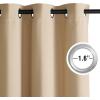 image:imageNICETOWN Grey Light Blocking Curtains 96 Inches Long 2 Panels for Living Room Bedroom Office Thermal Insulated Blackout Drapes Solid Grommet Noise Reducing Window Curtains W40Biscotti Beige