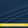 image:imageNICETOWN Grey Light Blocking Curtains 96 Inches Long 2 Panels for Living Room Bedroom Office Thermal Insulated Blackout Drapes Solid Grommet Noise Reducing Window Curtains W40Morrocan Blue