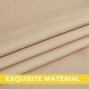 image:imageNICETOWN Grey Light Blocking Curtains 96 Inches Long 2 Panels for Living Room Bedroom Office Thermal Insulated Blackout Drapes Solid Grommet Noise Reducing Window Curtains W40Biscotti Beige
