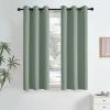image:imageNICETOWN Grey Light Blocking Curtains 96 Inches Long 2 Panels for Living Room Bedroom Office Thermal Insulated Blackout Drapes Solid Grommet Noise Reducing Window Curtains W40Sage Green