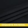image:imageNICETOWN Grey Light Blocking Curtains 96 Inches Long 2 Panels for Living Room Bedroom Office Thermal Insulated Blackout Drapes Solid Grommet Noise Reducing Window Curtains W40Black