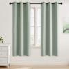 image:imageNICETOWN Grey Light Blocking Curtains 96 Inches Long 2 Panels for Living Room Bedroom Office Thermal Insulated Blackout Drapes Solid Grommet Noise Reducing Window Curtains W40Sage Green